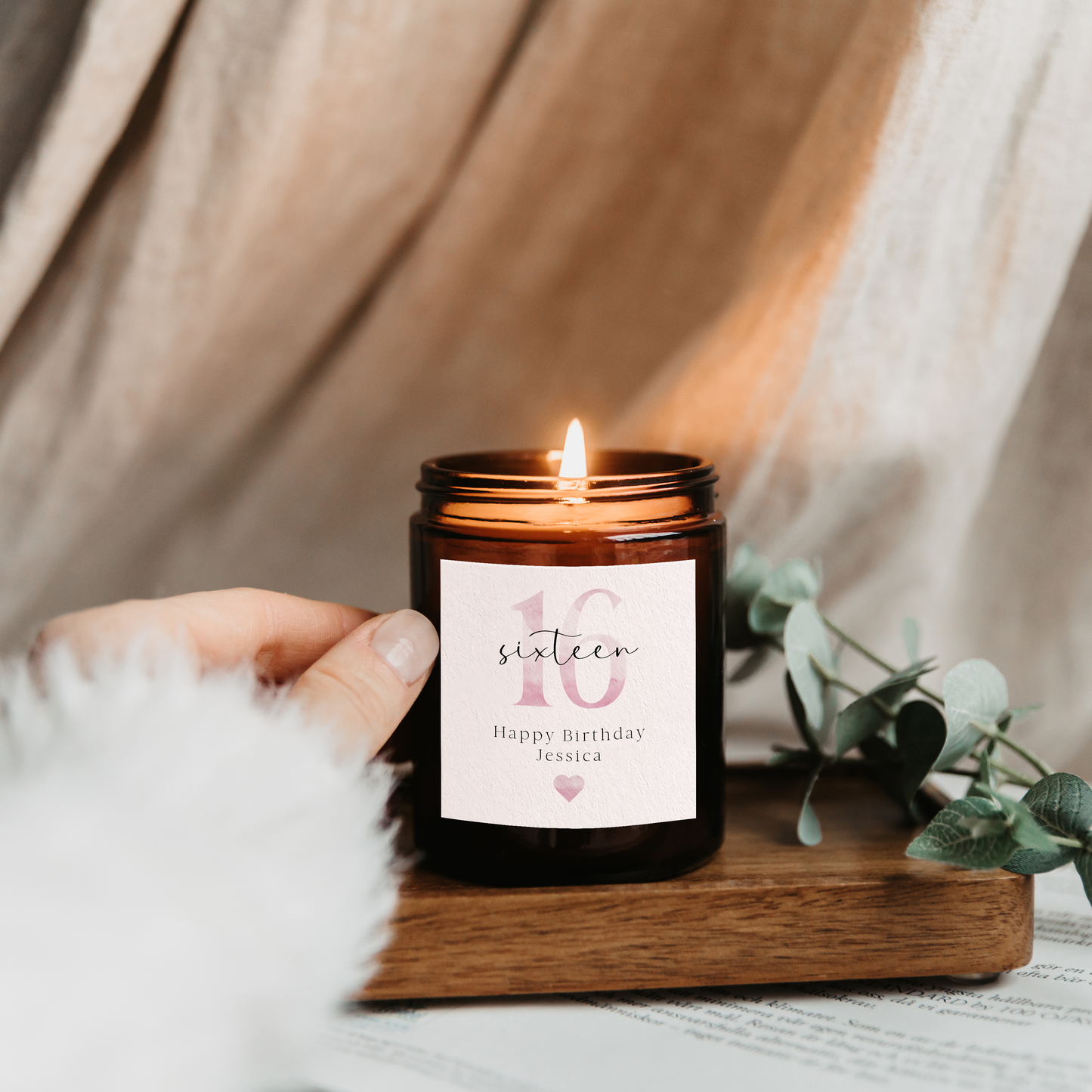 Personalised '16th' Candle | Milestone Birthday Gift