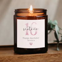 Personalised '16th' Candle | Milestone Birthday Gift